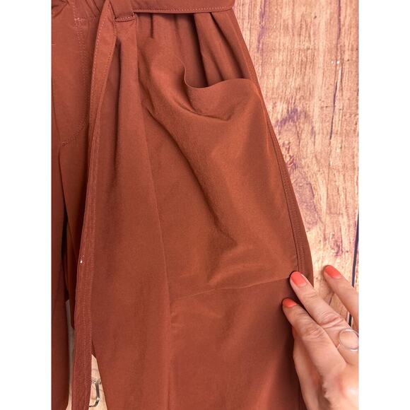 Athleta Paperbag Waist Pants Lightweight, Stretchy with Pockets Women's Size 2 - Picture 5 of 9